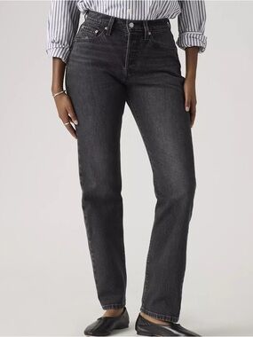 Levi's Black Wash Straight Leg Women's Jeans